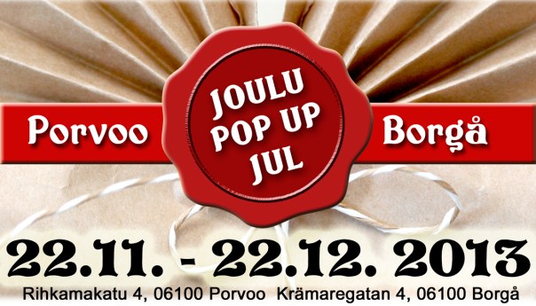 Porvoo Joulu Pop Up Jul Borgå